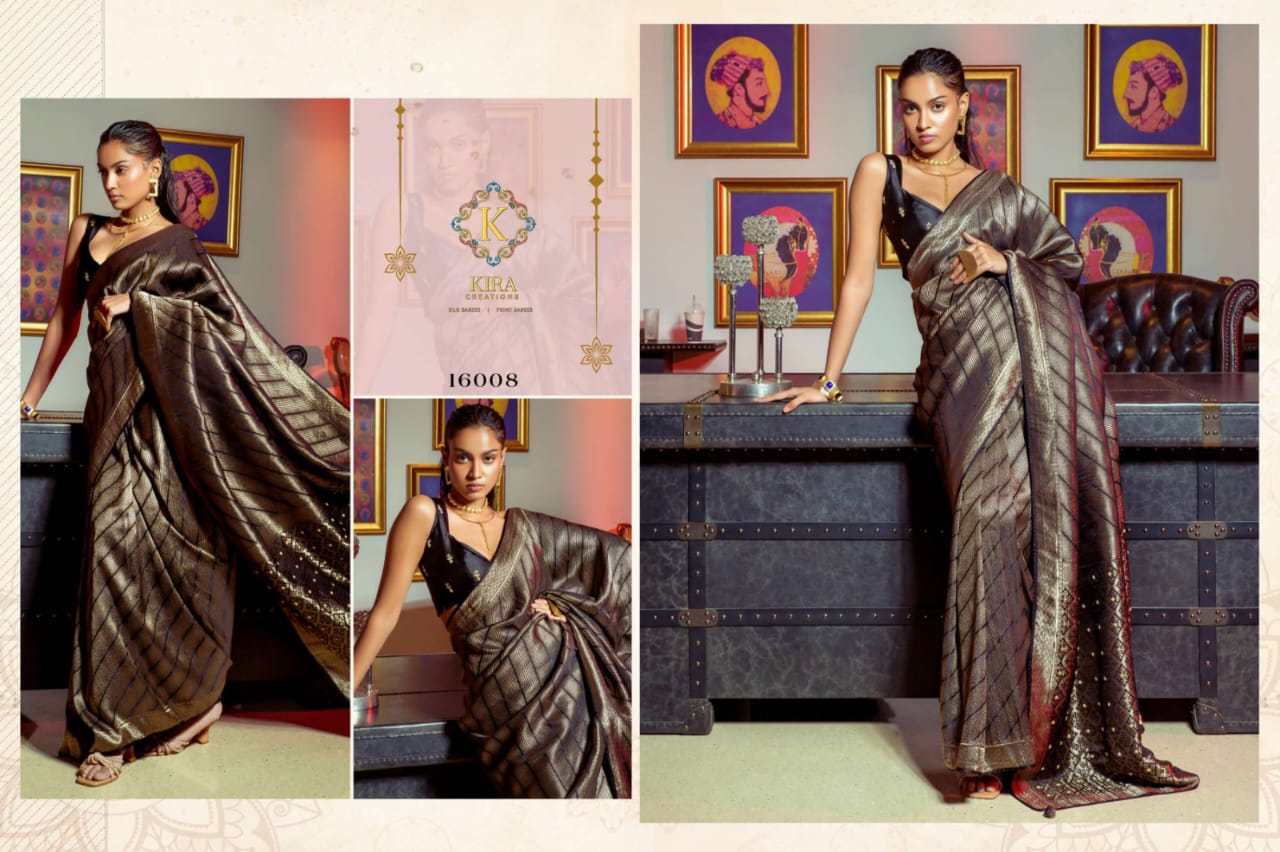 Shiny Soft Texture Weaving Satin Silk Saree