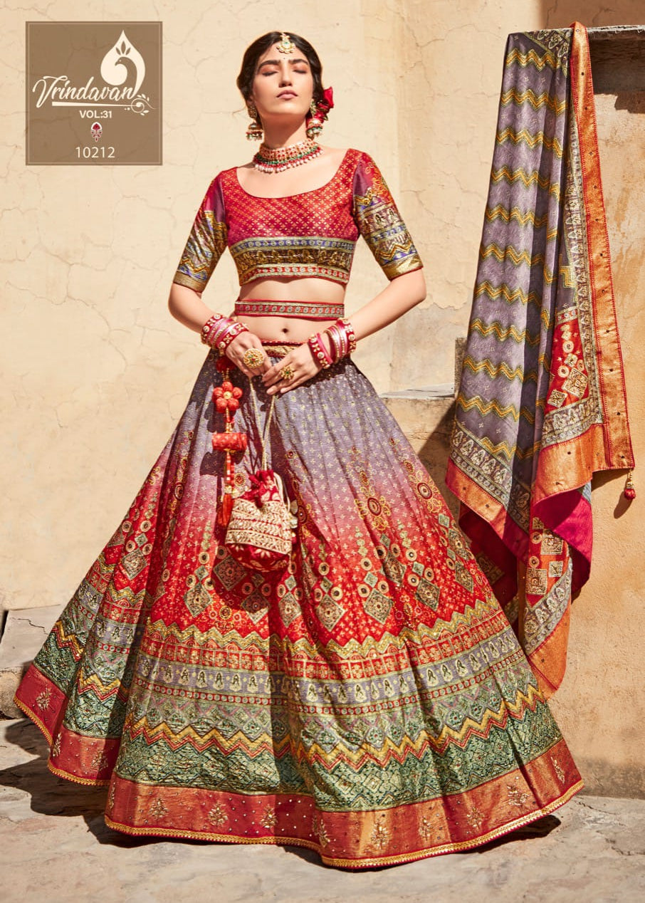 Bridal wedding silk lahenga collection