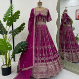 Wedding Dark Pink Lehenga Choli