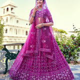 Bridal wedding net lahenga