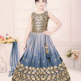 Designer Kids Chinon Silk Lehenga