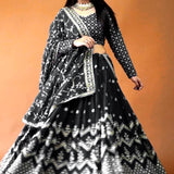 New Black Coloured Lehengha Choli