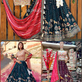 Treditional Grorgette Lehenga Choli