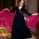 Introducing New Velvet Top Pent Dupatta Set