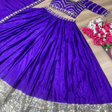 Royal Blue Festive Lehenga Choli