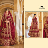 Premium Bridal Wear Velvet Lehenga Choli