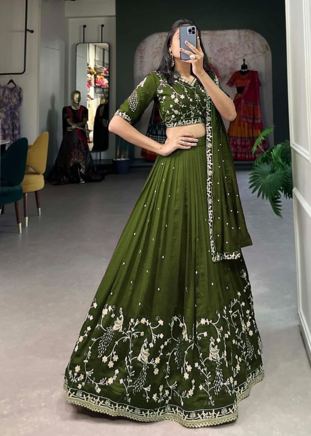 Triveni Zari Work Lehenga Choli