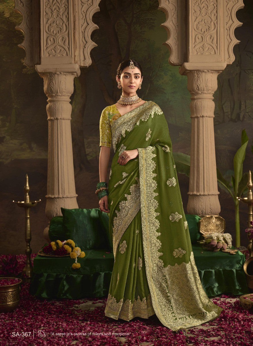 Pure Crepe Dola Silk Saree