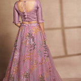 Dashing  flower Organza Lehenga