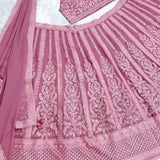 Bridal Peach Wedding Lehenga