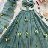 Candy Crush Handprint Lehenga