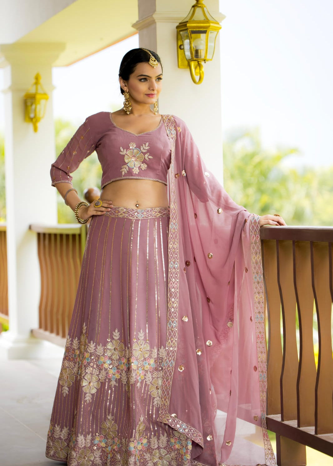 Real Modling Lehenga Choli