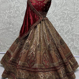 Premium Bridal Wedding Velvet Lehenga