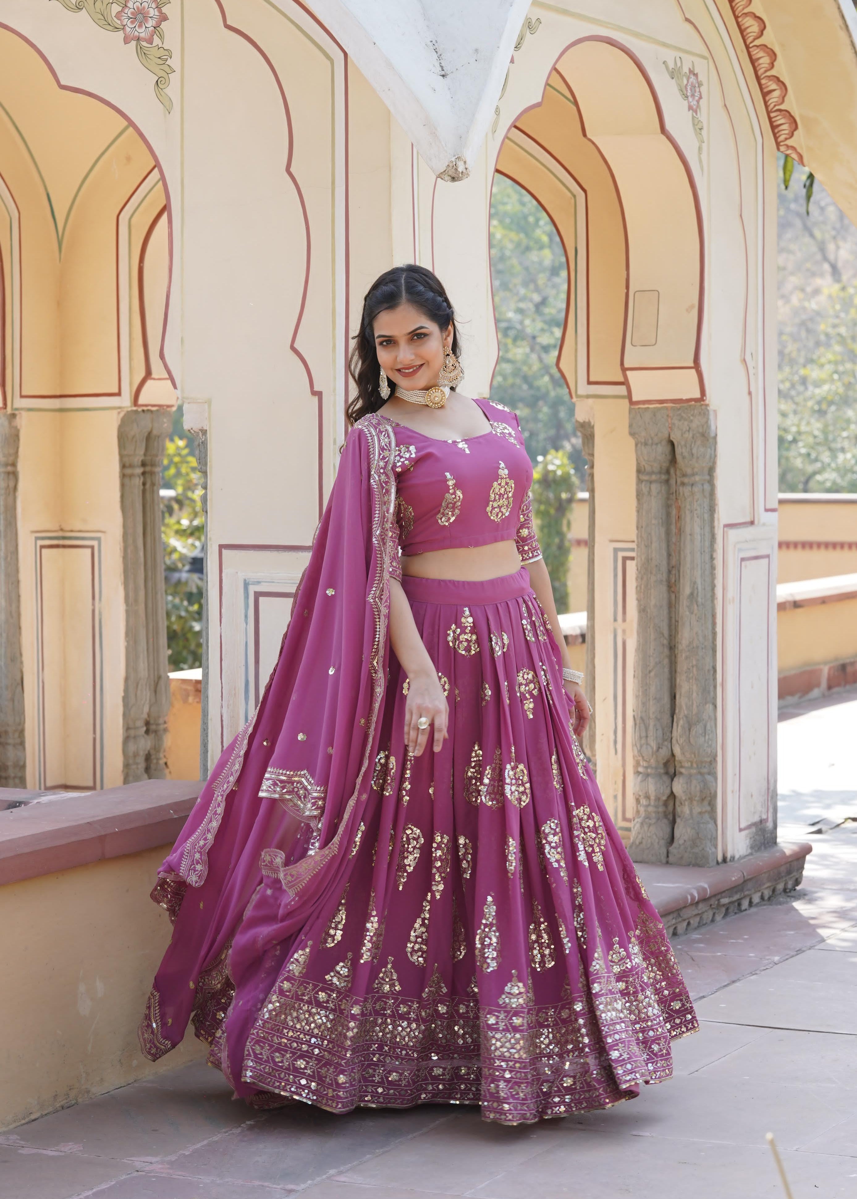 Designer Faux Georgette Lehenga