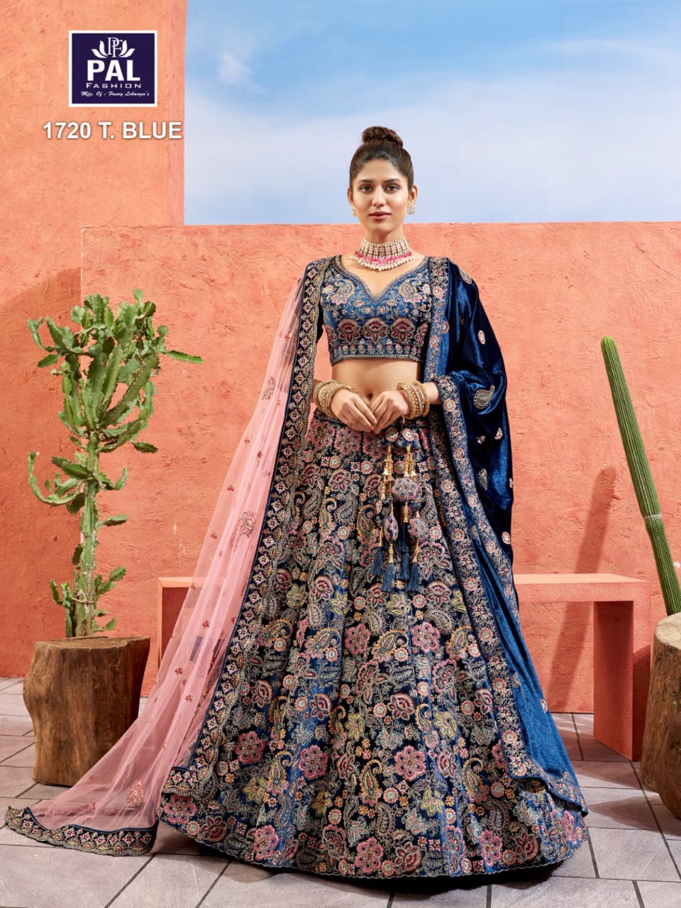 Heavy Wedding Bridal Velevt Lehenga