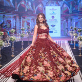 Boutique Staylish Maroon Lehenga