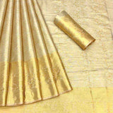 Bollywood Gold Kanjiviram Silk Saree