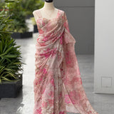 Elegance Floral Print Saree