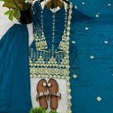 Ethnic Fandy Silk Top Sharara