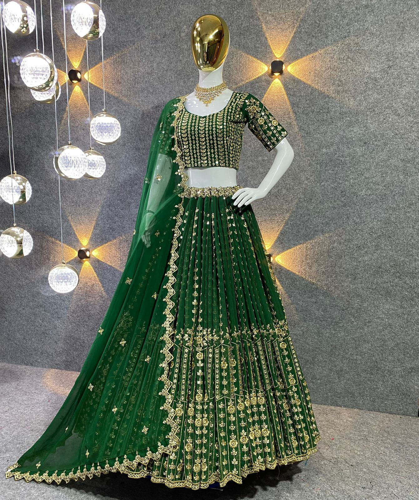 Embroidered Attractive Party Wear Silk Lehenga choli