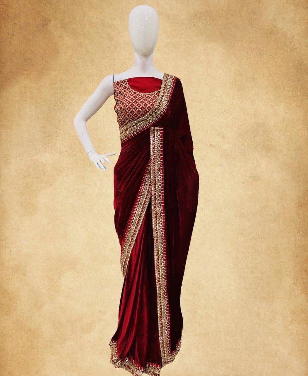 Superhit Trending Velvet Saree