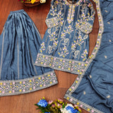 Celebrity Embroidered Sharara Suit