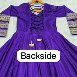 Luxurious Silk Anarkali Gown