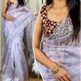 Partywear Organza Saree