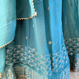 Festive Teal Lehenga - Size L