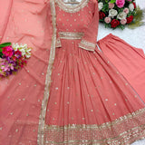 Gorgeous Faux Georgette Anarakali  Gown