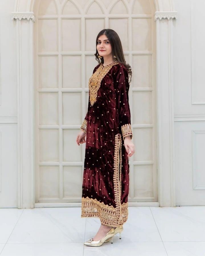 Premium Pakistani Velvet Suit Collection