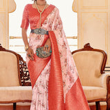 BREATHTAKING PRINTED SOFT SILK SAREE