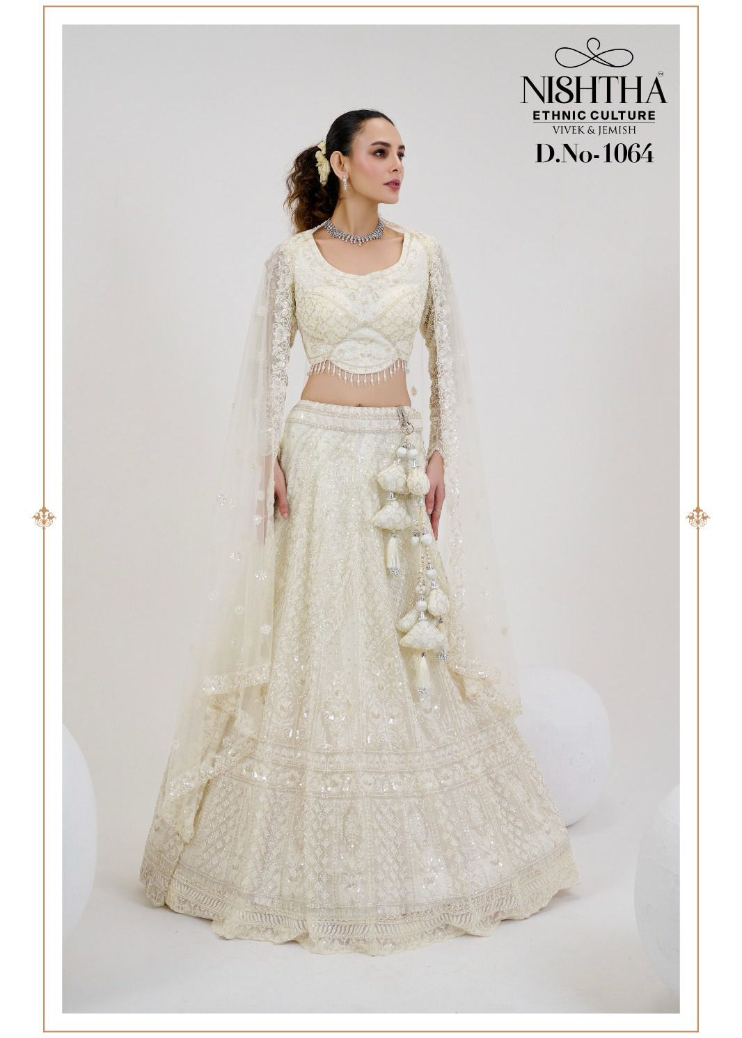 Elegance Bridal Embroidered Lehenga