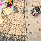 Classic Creamy Embroidered Gown