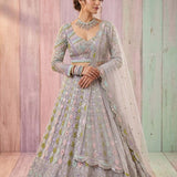 Gorgeous Butterfly Net Embroidered Lehenga