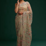 sarda Organza  Silk Saree