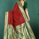 Elegance Pithani Soft SIlk Saree