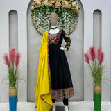 Festive Black Anarkali Suit