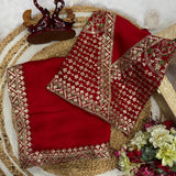 Red Soft Rangoli Silk Saree