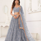 Premium Bridal Net Lehenga