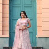 Premium Net Wedding Lehenga