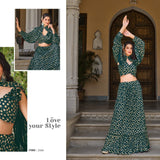 New Exclusive Foil Printed Stitched Lehenga Choli