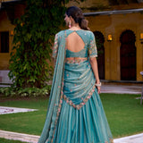 Intricate Floral Embroidered Lehenga