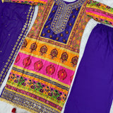 Colorfull Heavy Pakistani Top Plazzo