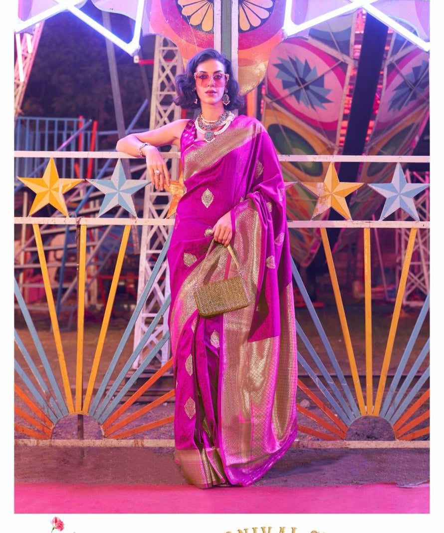 Karnival Handlloom Weaving Silk Saree