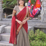 Kanjivaram Silk Zari Weaving Lehenga