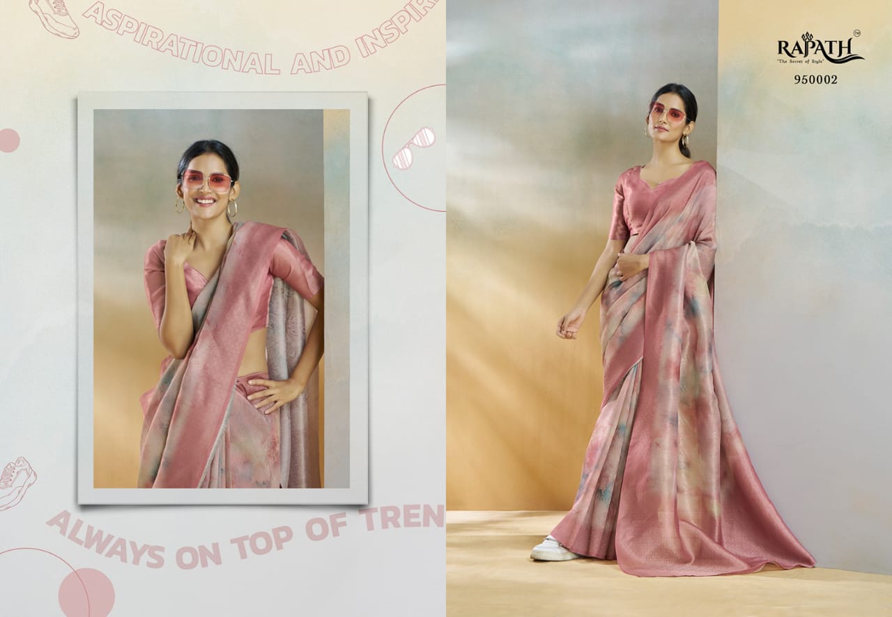 Handloom Silk Weaving Duel Tone Saree