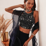 Black Readymade Crop Top Collection