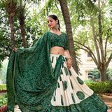 Traditional Bandhej Silk Lehenga