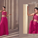 Stylish Chinon Indo Lehenga Choli